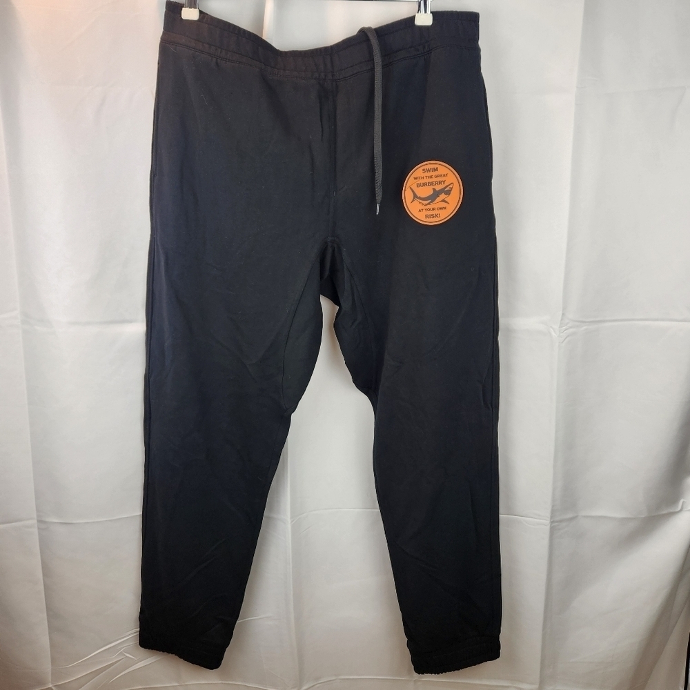 Burberry Sweat Pants With Shark Logo Xl In Vguc